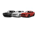 Ford Mustang GT, Chevy Camaro SS, Dodge Challenger SRT