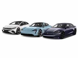 Mercedes Benz EQS Sedan  Porsche Taycan  Tesla Model S