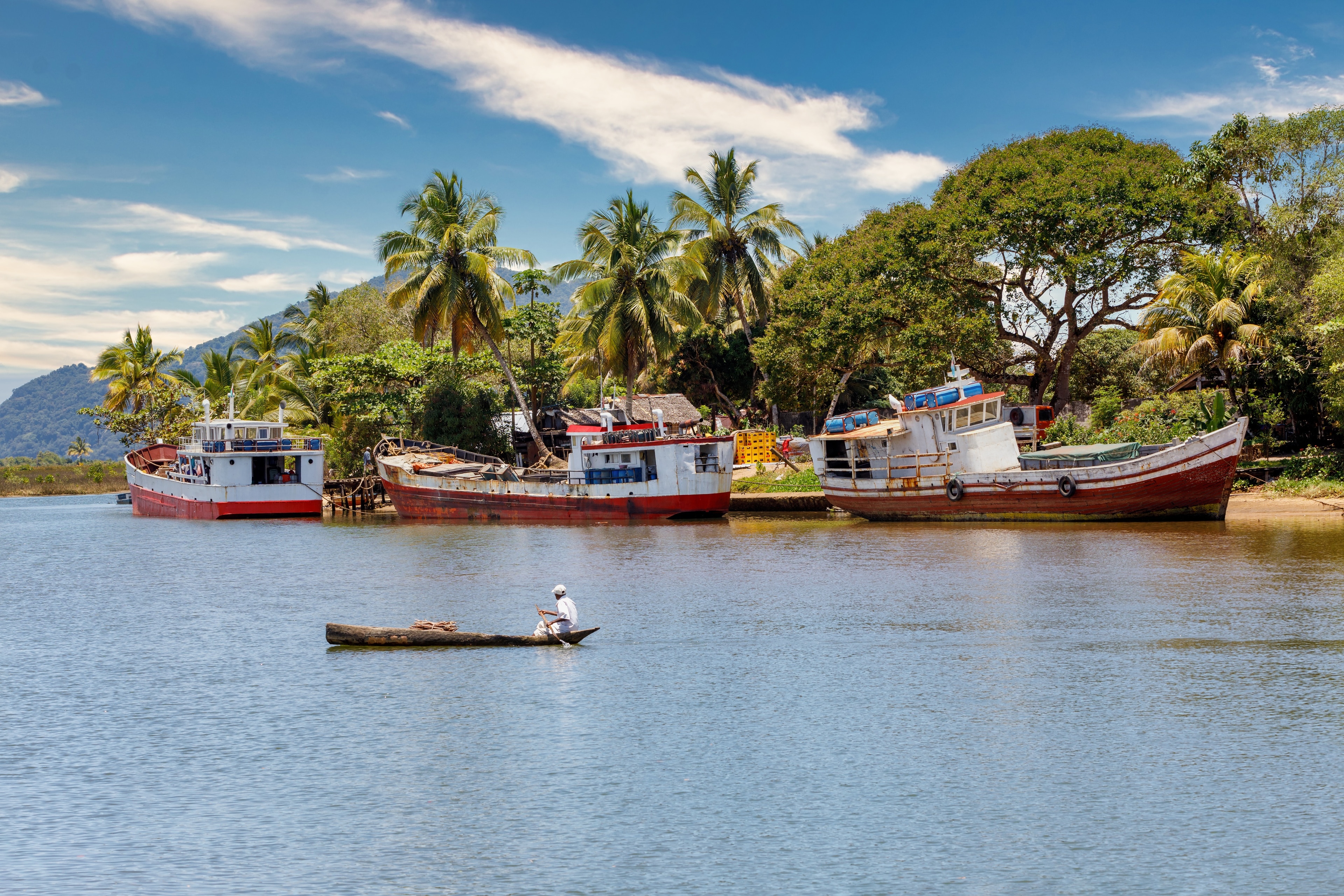 Local people's fishing boat, Anakao, South-West Madagascar…