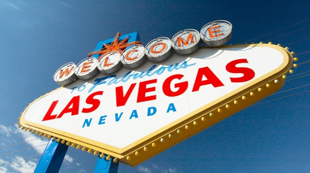 Señal de bienvenida a Las Vegas