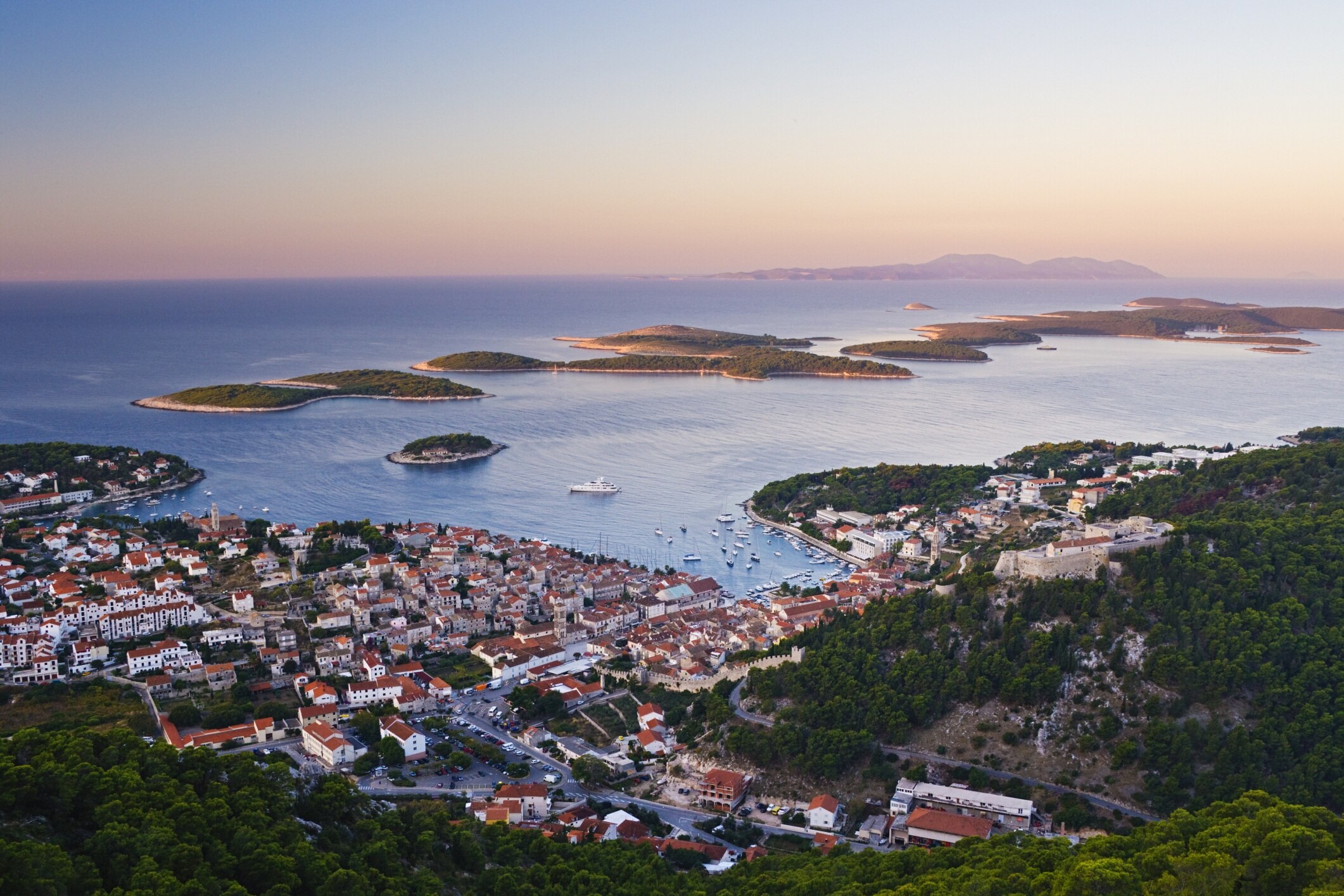 Vieille ville de Hvar, Hvar, Split-Dalmatie, Croatie