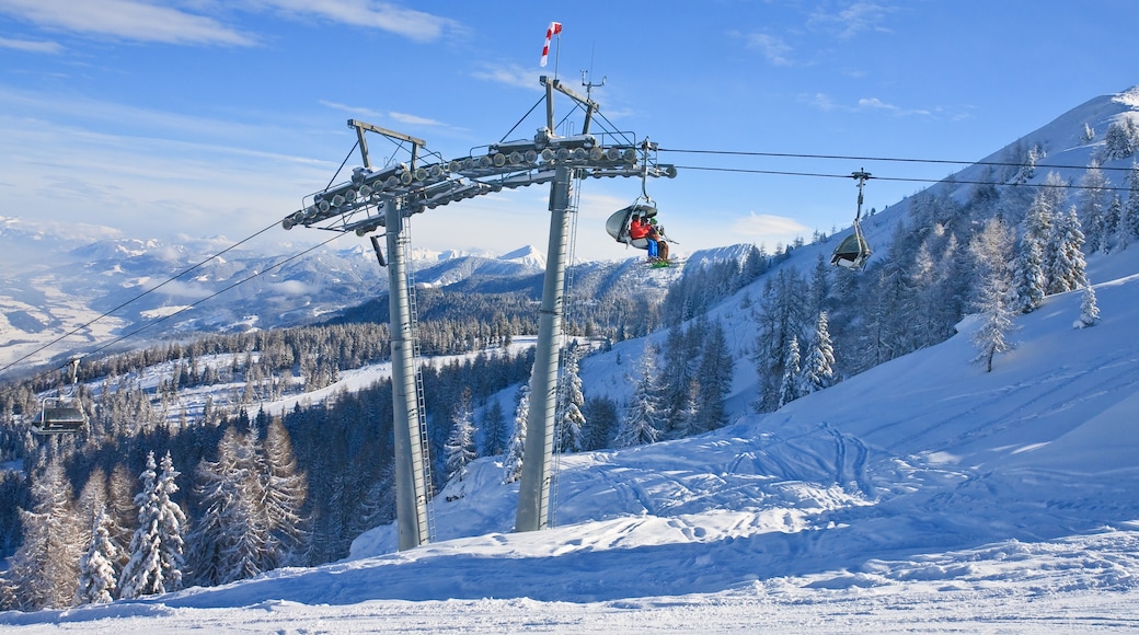 Skigebiet Planai-Hochwurzen, Schladming, Steiermark, Österreich