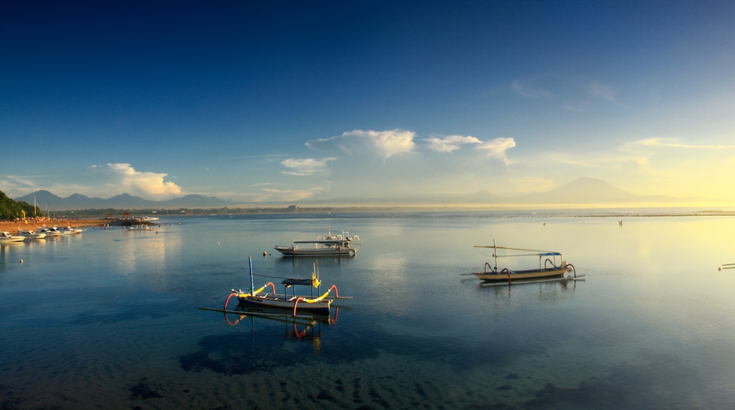 Sanur tengerpart, Denpasar, Bali, Indonézia