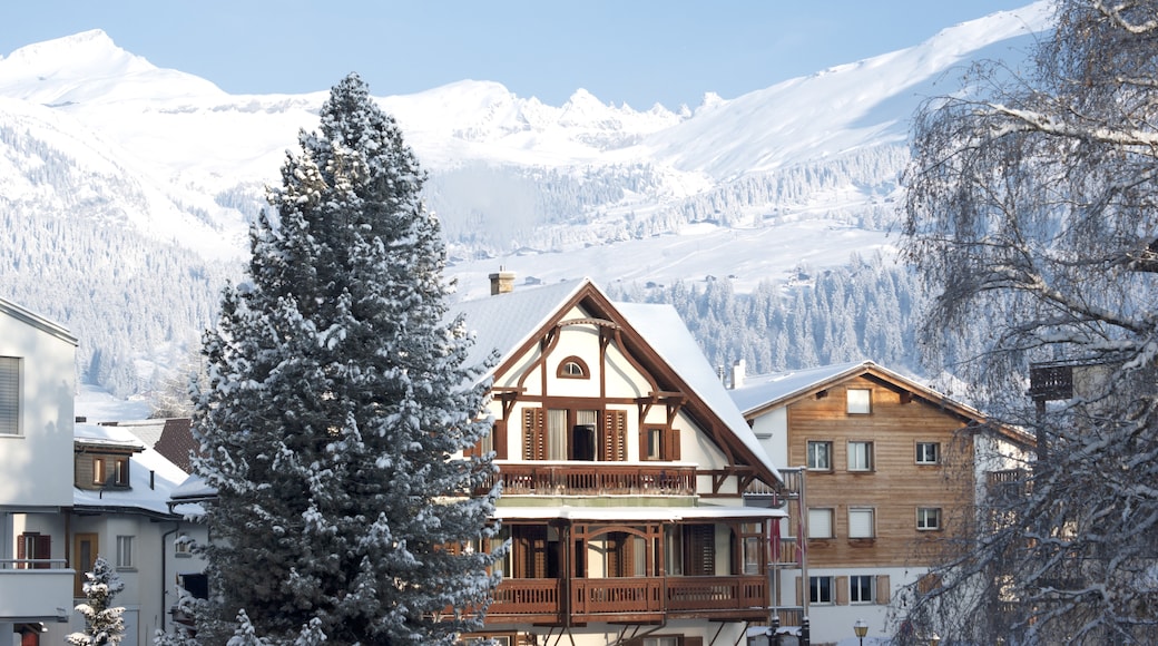 Wintersportort Flims, Flims, Graubünden, Schweiz