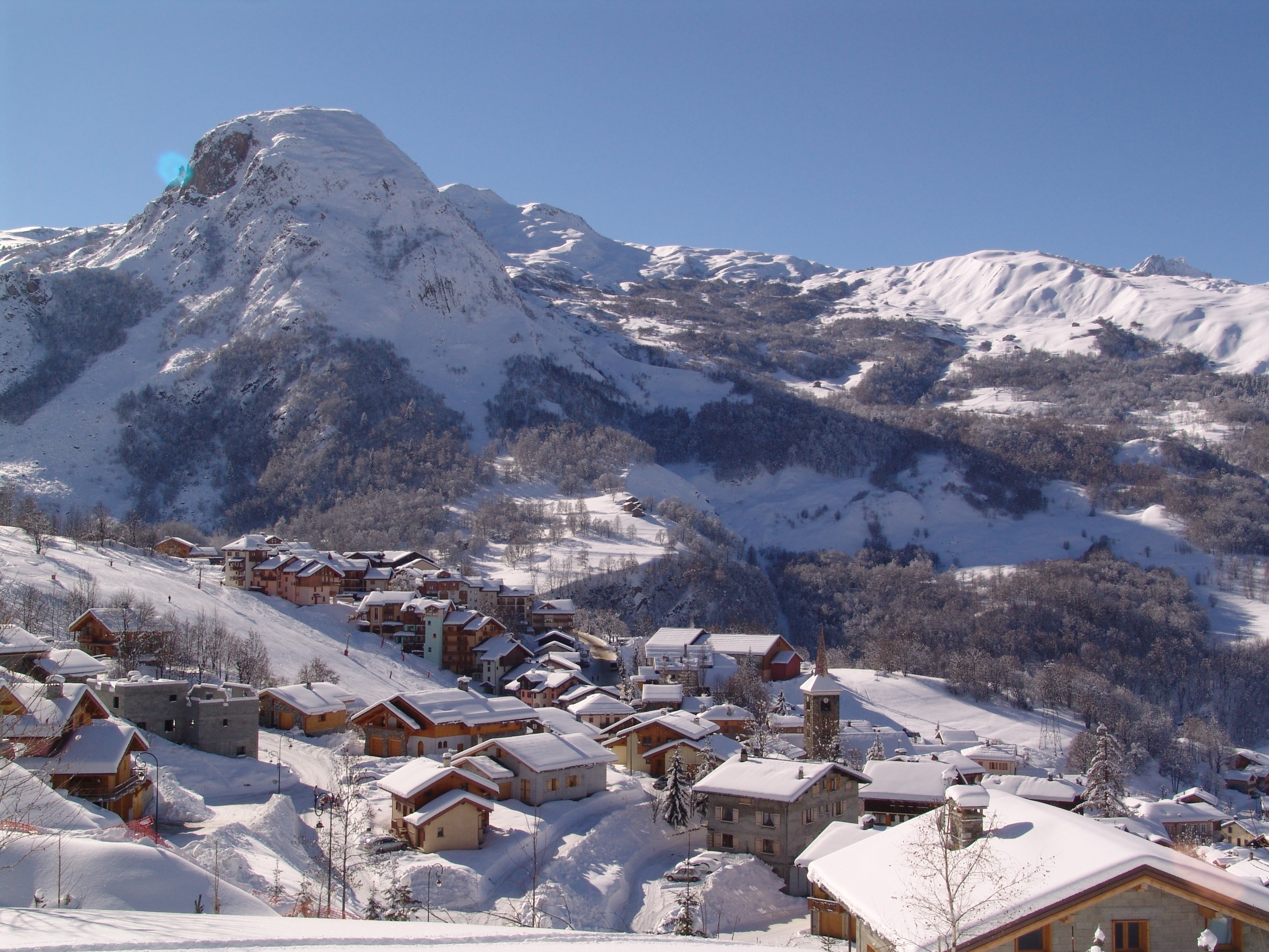 Domaine skiable des Trois Vallées, Moena, Trentin-Haut-Adige, Italie