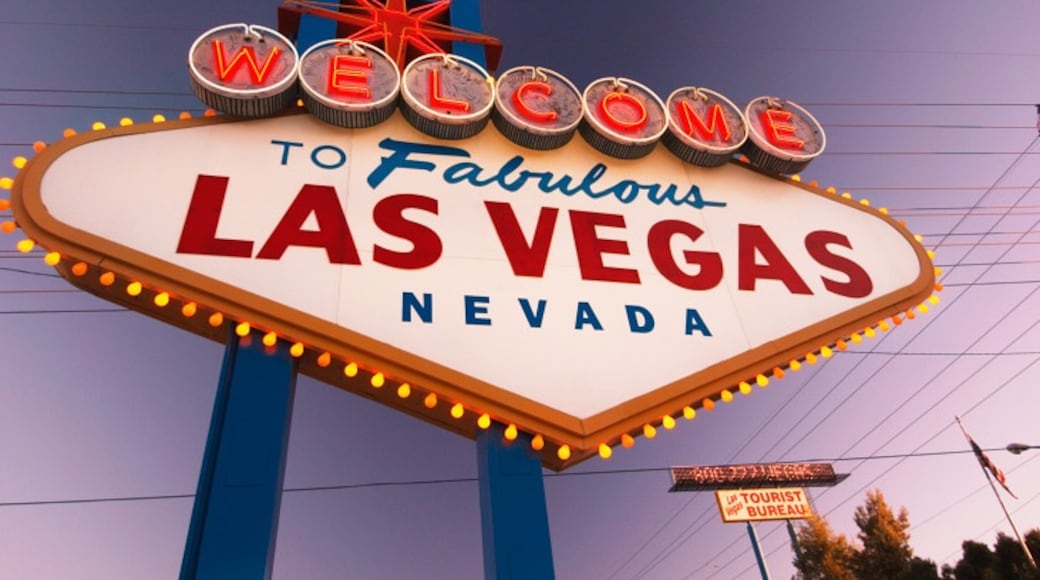 Señal de bienvenida a Las Vegas