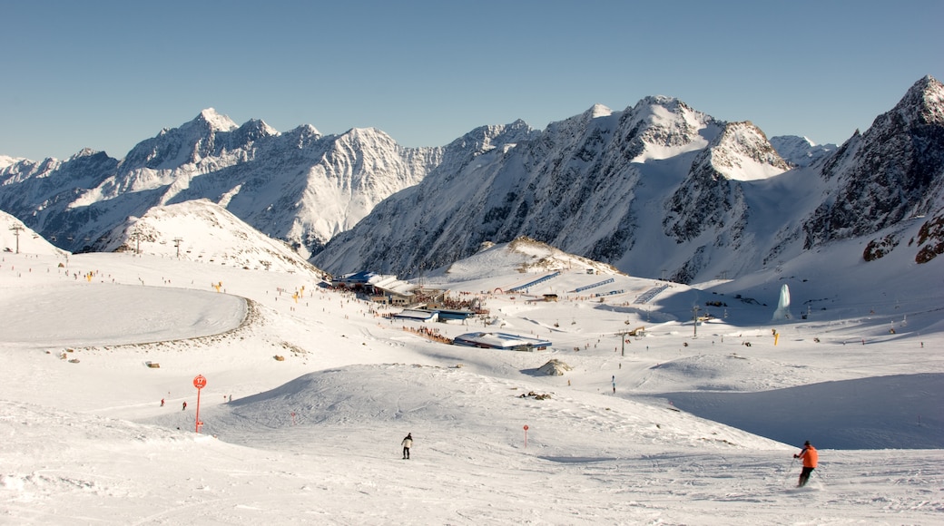 Zona de esquí del glacial Stubai