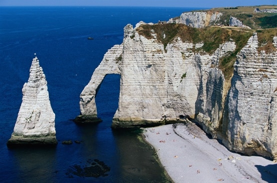 Strand von Étretat, Frankreich