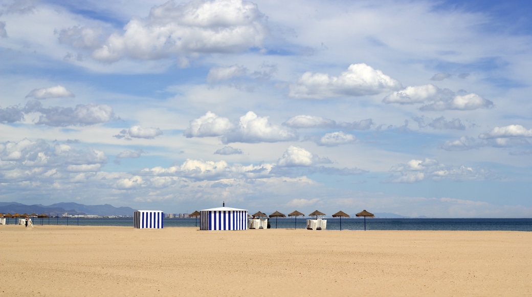 Spiaggia della Malvarrosa, Valencia, Comunità Valenciana, Spagna