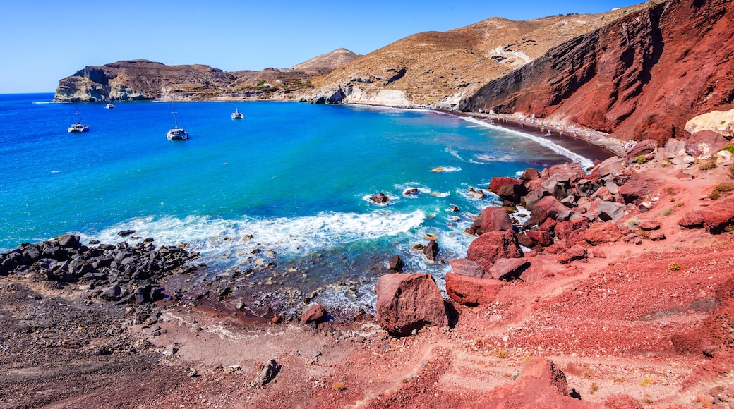 Red Plajı, Santorini, Güney Ege, Yunanistan