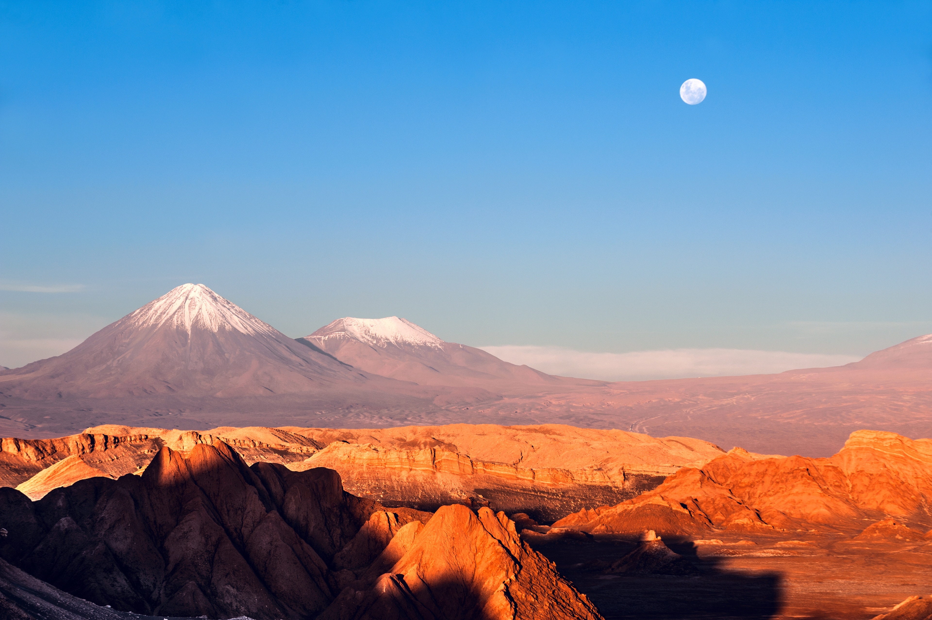 The Valley of the Moon in the Atacama Desert. Known for its