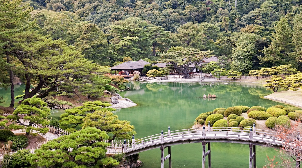 Ritsurin Garden, Takamatsu, Präfektur Kagawa, Japan