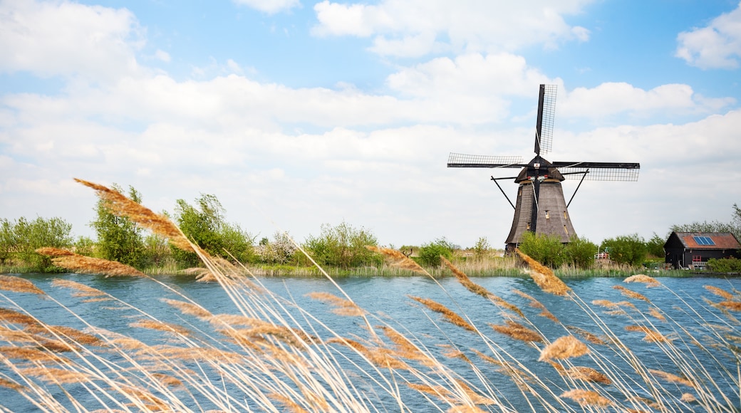 Kinderdijk Eelshout-i malomrendszer, Kinderdijki szélmalmok, Dél-Holland, Hollandia