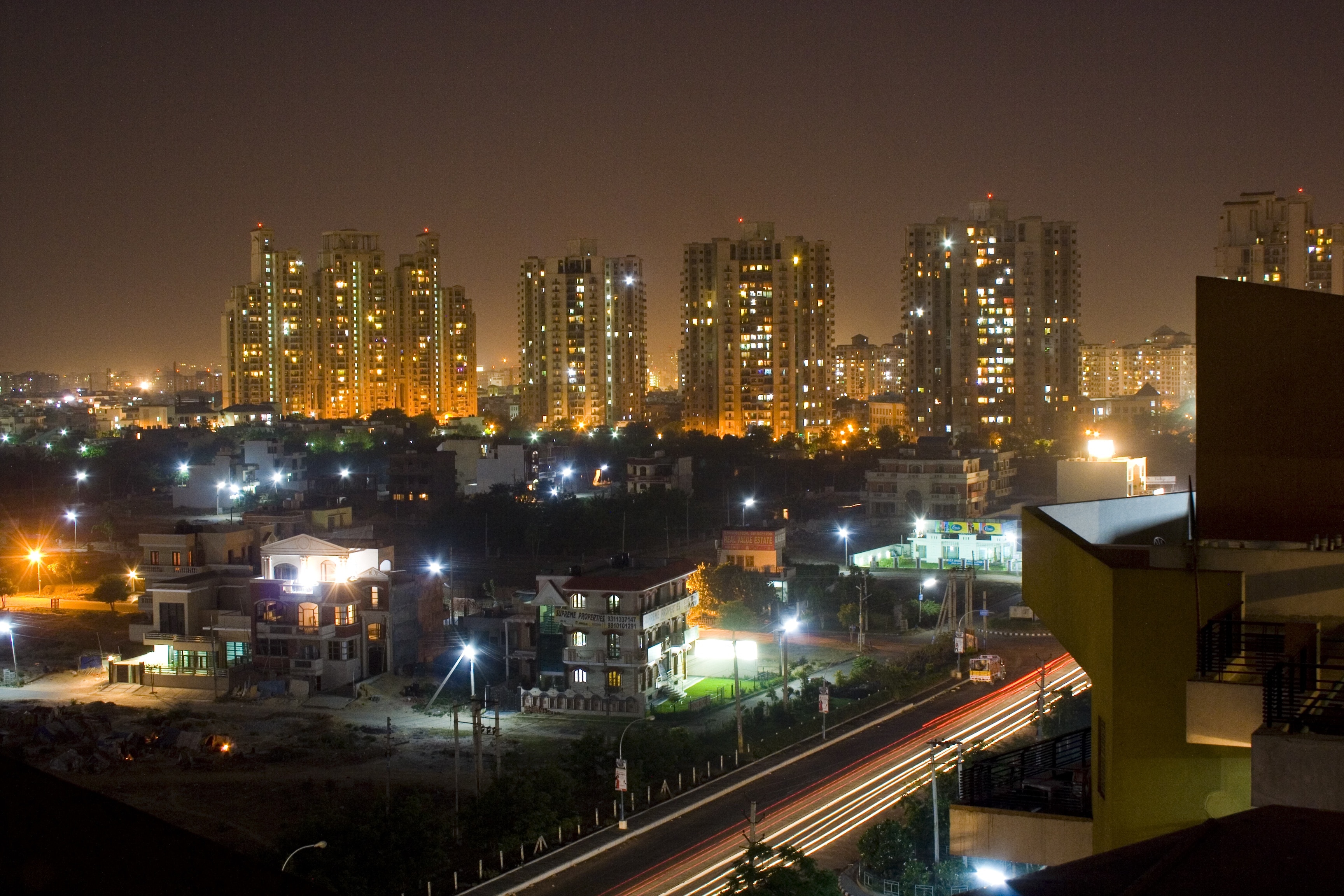 新德里夜景图片