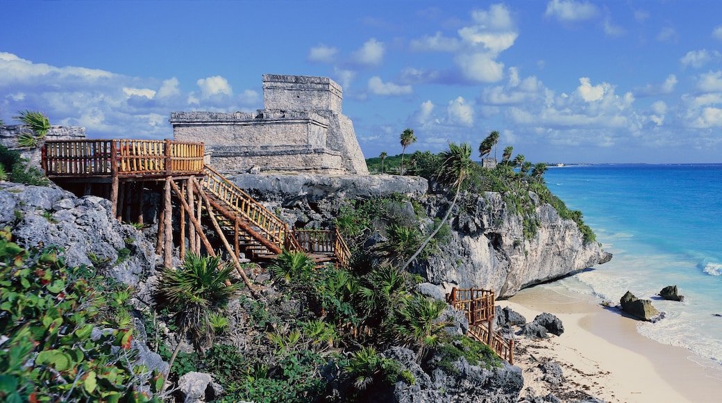 Tàn tích người Maya ở Tulum, Tulum, Bang Quintana Roo, Mexico