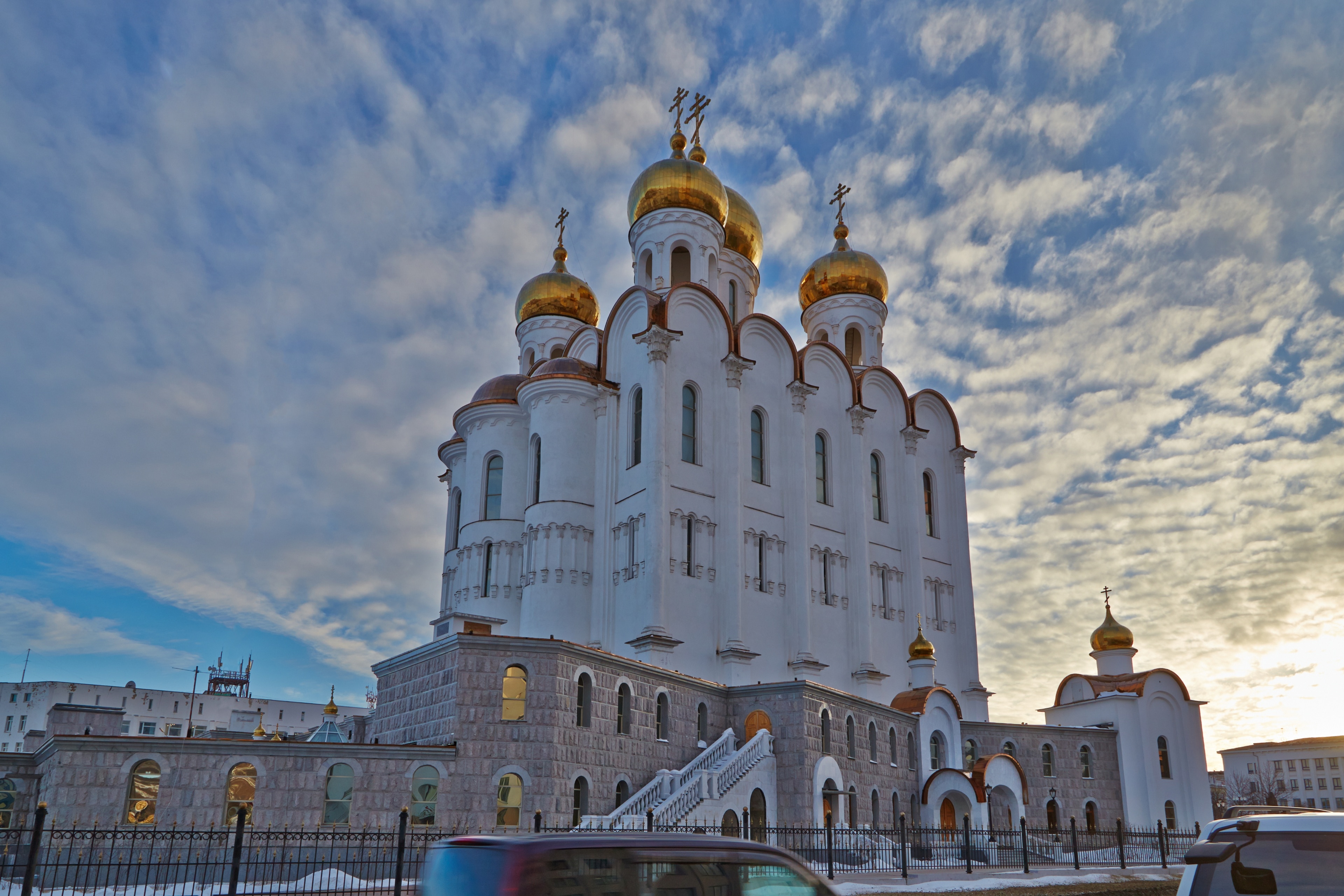 Соборная площадь в Магадане фото