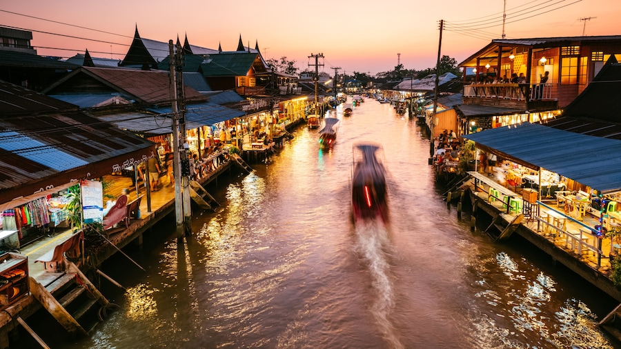 Mercado flotante de Amphawa