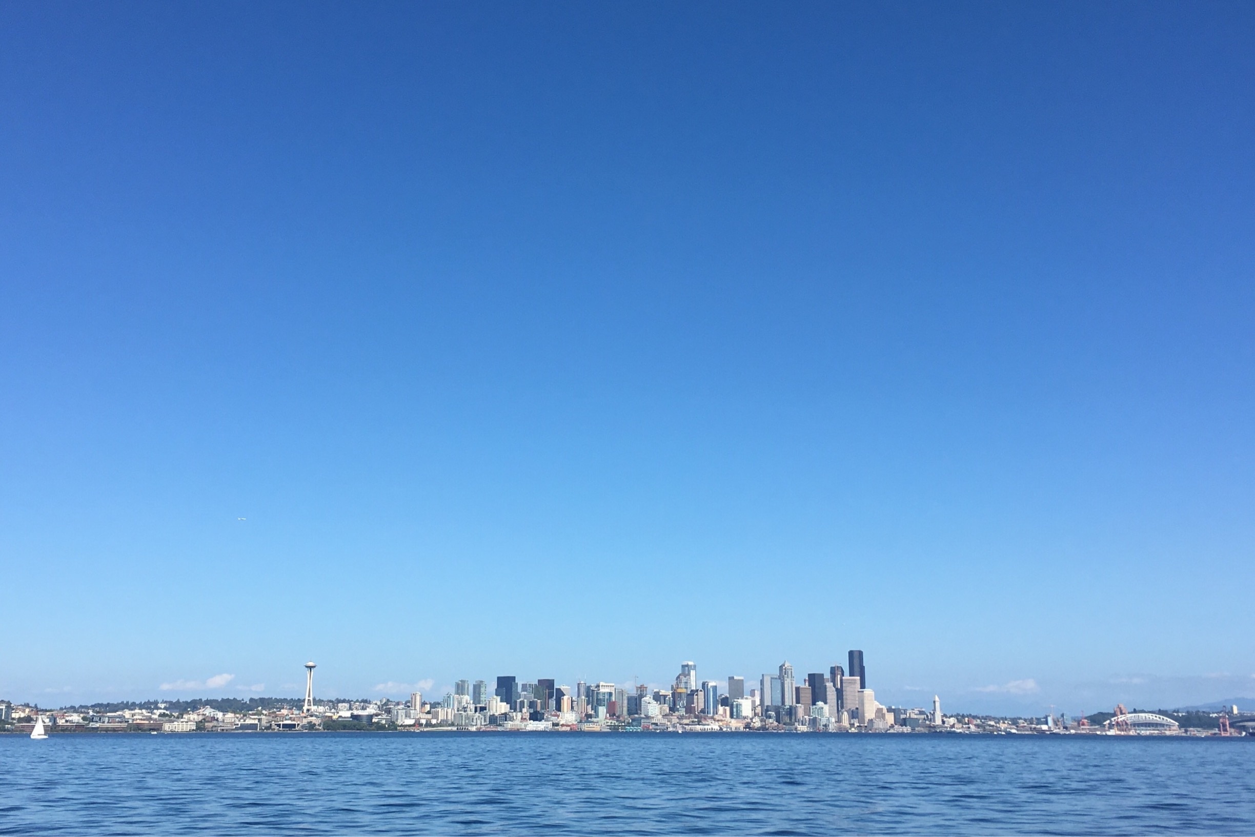 Ever wonder where the Seattle skyline shots come from? Hop a ferry to Bainbridge! Go down below to the car deck to get the best eye-level spot. And while you're on the island check out the tiny town of Winslow!