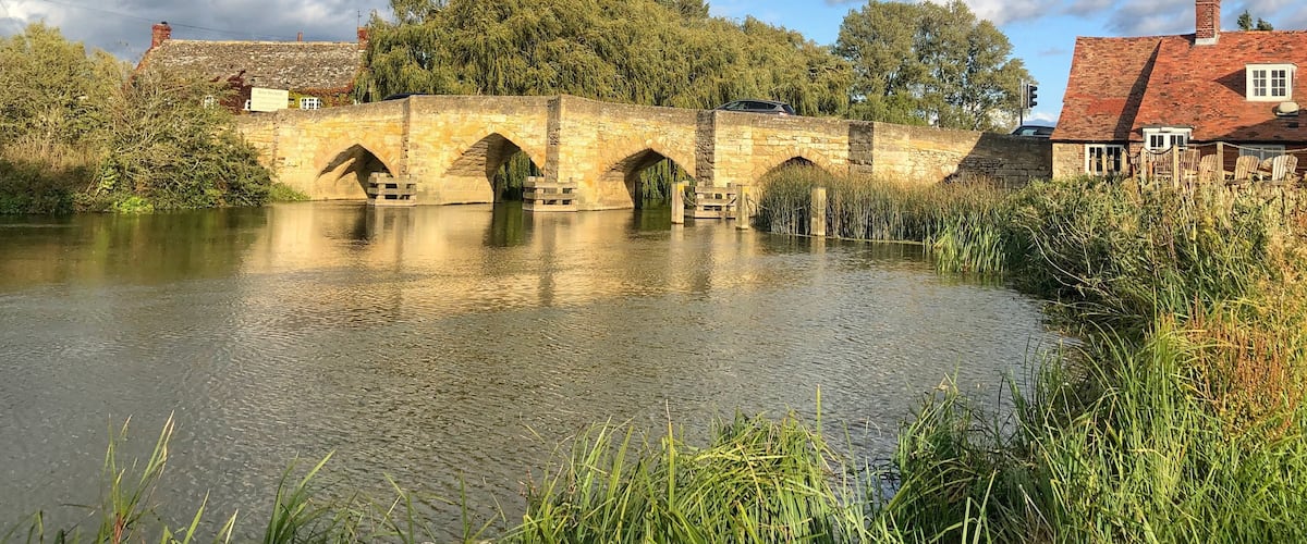 14th Century bridge on Thames. Site of the Battle of NewBridge 1544