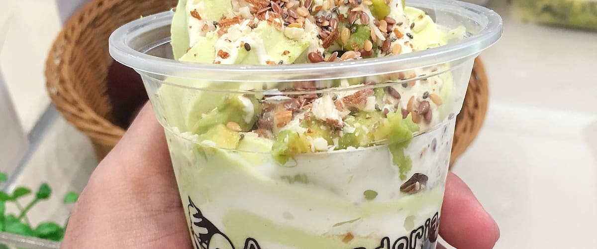 Avocado Lover - avocado soft-serve ice cream, fresh avocado bits, chopped almonds, chia and flax seeds, cream, black pearl and signature crushed biscuit by Avocadoria. This dessert shop is one of the fastest growing franchise in the Philippines.
#Trovember