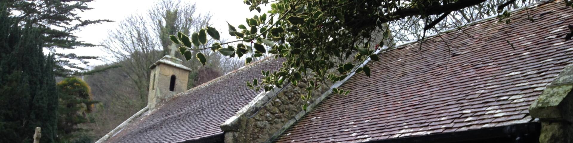 Pretty (but a bit eerie) little church hidden amongst the houses in Bonchurch
