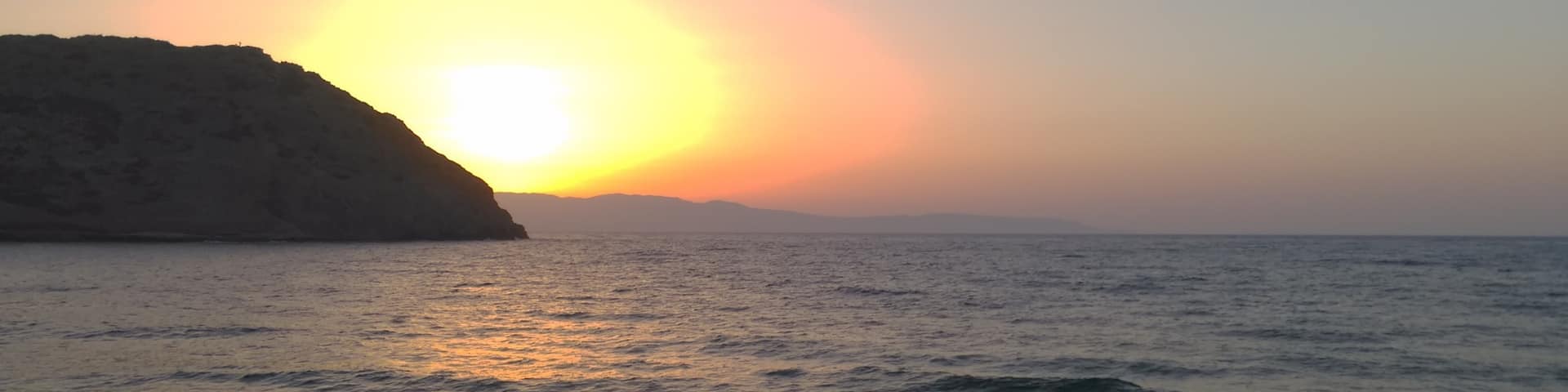 Sunset in Mochlos,Crete.