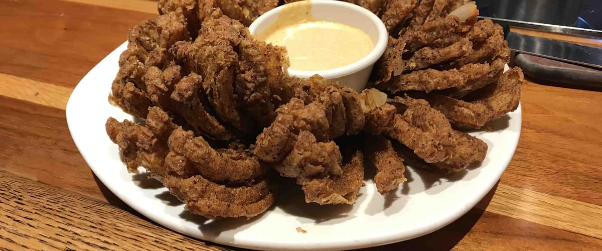 Had to have the blooming onion