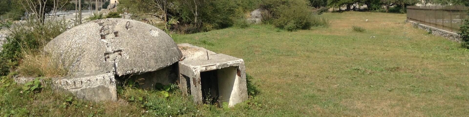 One of 700,000 concrete bunkers built in Albania between 1950 and 1985. This was to ensure that if Albania was ever invaded, local people would be able to defend their country. 
They are almost impossible to destroy, thus remain an integral part of the landscape. Saw several of then whilst hiking in Valbona national park 
#history #nature #hiking #nationalpark