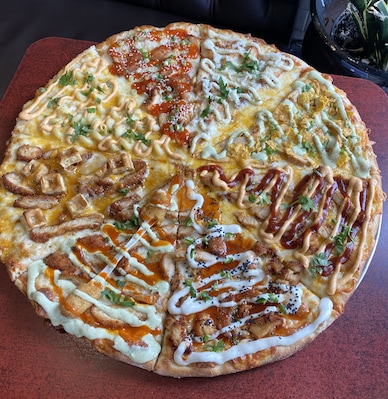 Care package pie featuring all the daily specials.