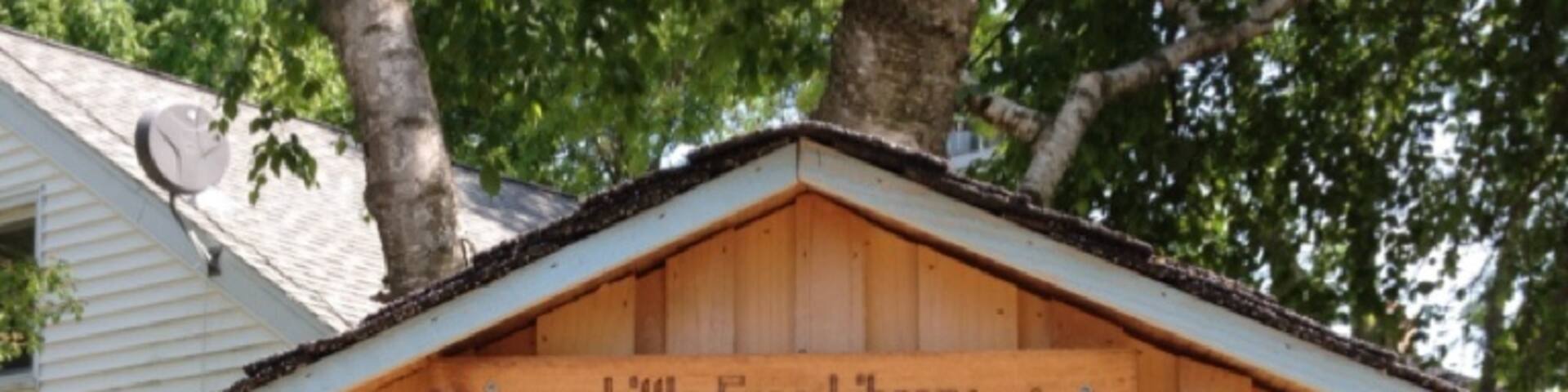 Little Free libraries all over Madison. These are really cool - take one, leave one. #vaf2012 #madison #booksforall @geekubed