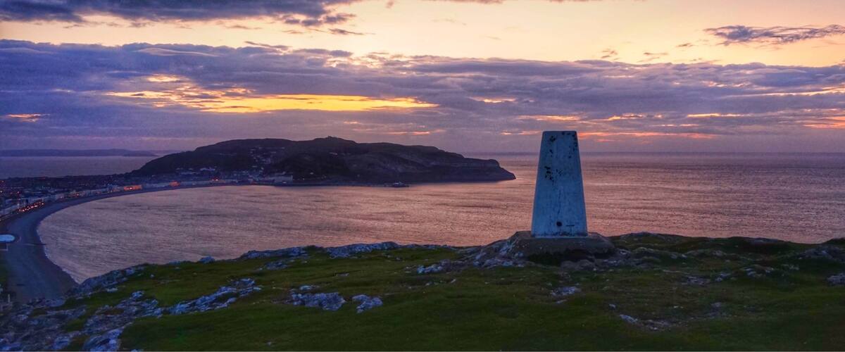Sunset from the Little Orme overlooking Llandudno