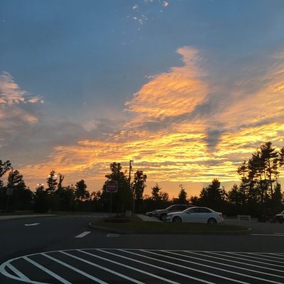 Beautiful sky in the evening