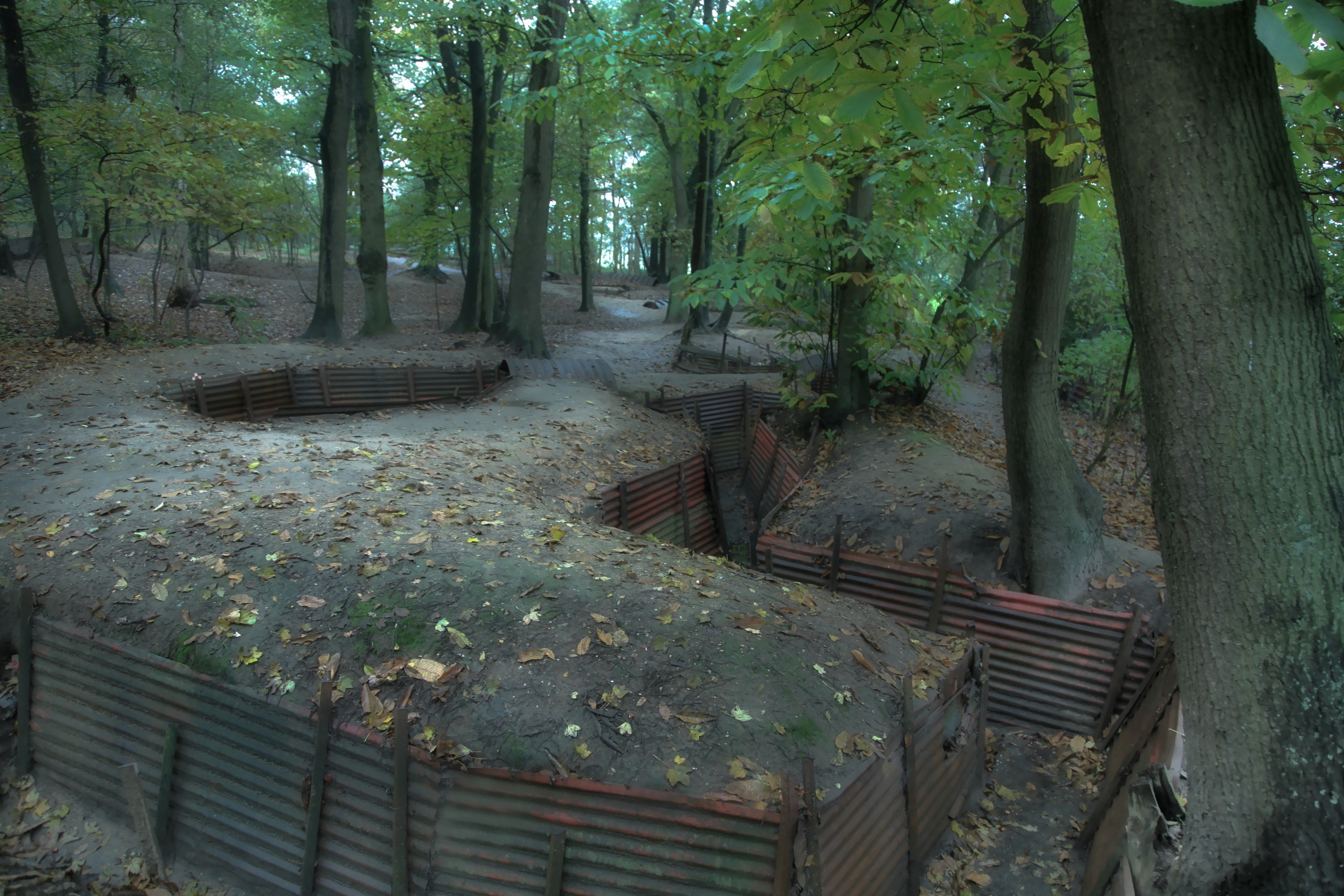 Preserved trenches from WW1  held by the Canadians. Sanctuary wood , where not a solitary tree was left standing.  Leper Flanders.

#OnTheRoad
