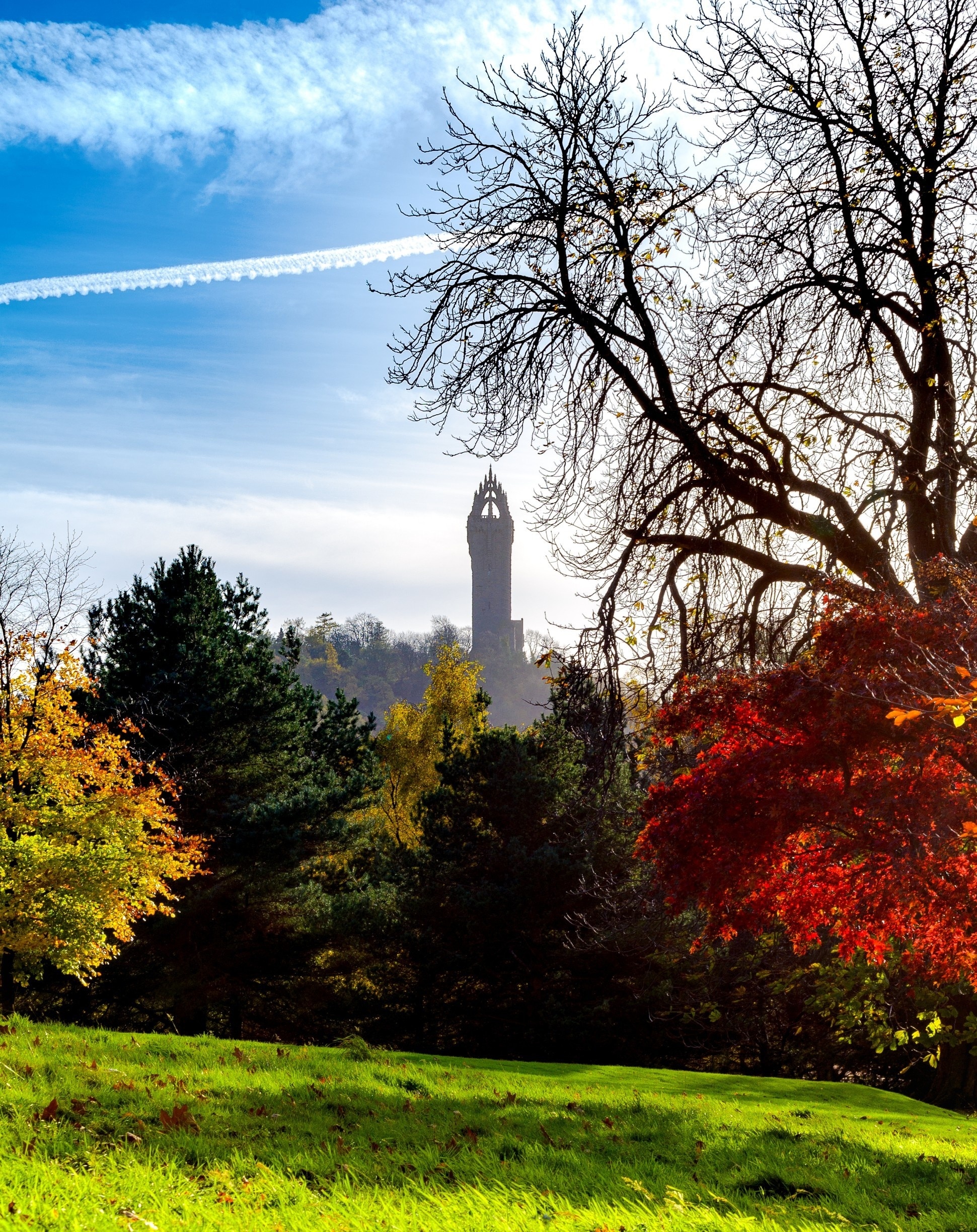 Wallace Monument seen from the University of Stirling