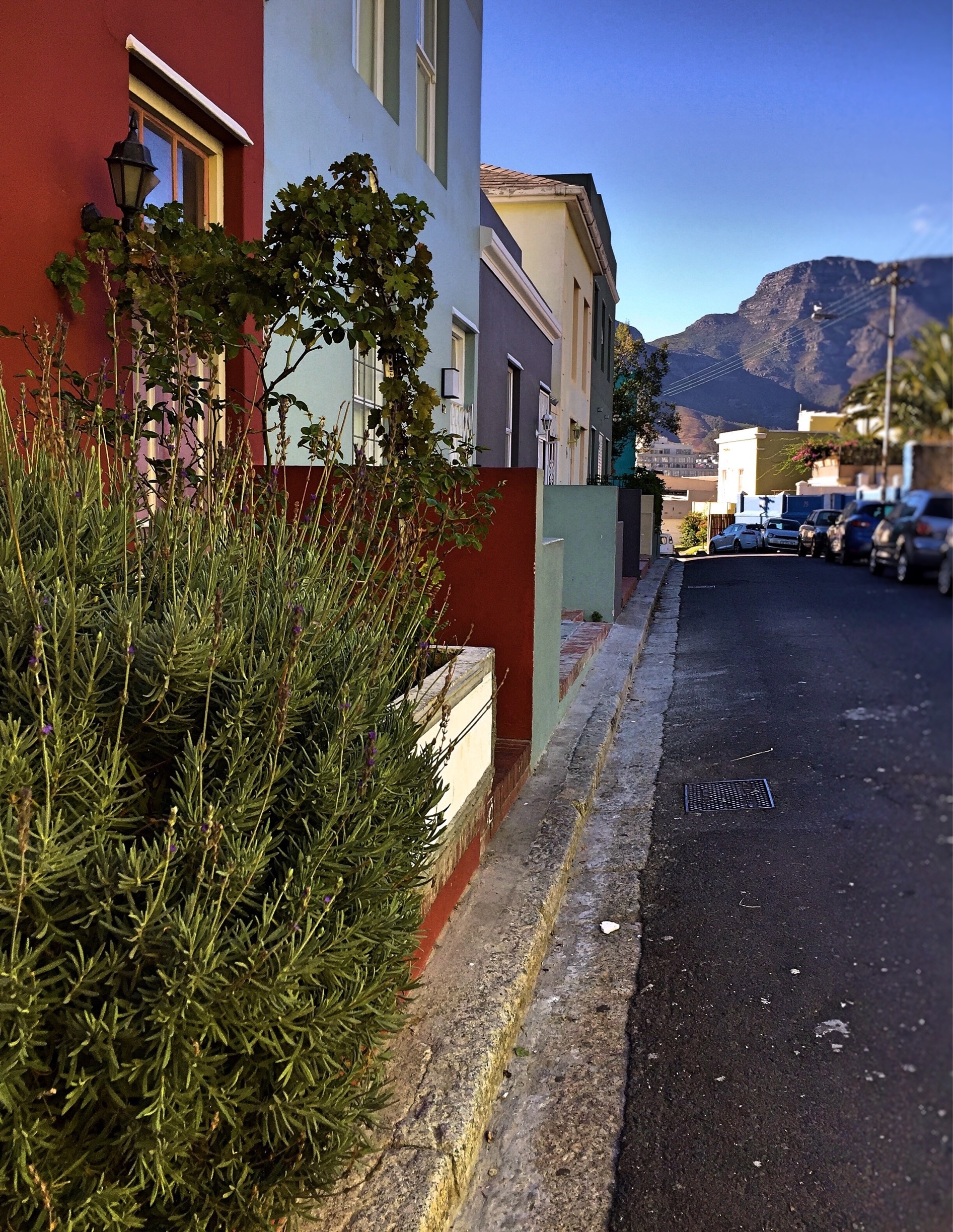 These colorful houses are one of Cape Town's main tourist attractions. Their inhabitants were pushed there since apartheid. #streets #architecture #capetown #bokaap #southafrica