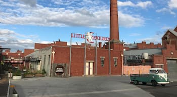 Walking distance from the South Geelong train station, the Little Creatures Brewery is a fun place to spend the day. It's like the Willy Wonka factory for beer lovers! White Rabbit is also on the premises. #SMDdoesOZ #Geelong #Australia