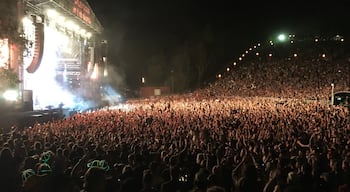 #WinterWonders
Every winter I take my grownup kids to Splendour in the Grass ...a three-day music festival featuring International and Australian talent. This is the Strokes in the Amphitheatre.