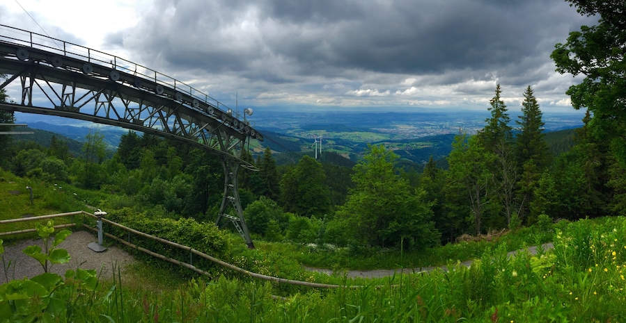 Freiburg is a fantastic home base to explore the Black Forest in Germany. One of the most stunning views is from the top of Schauinsland. You can take a cable car, enjoy the views and do a bit of #hiking at the top.