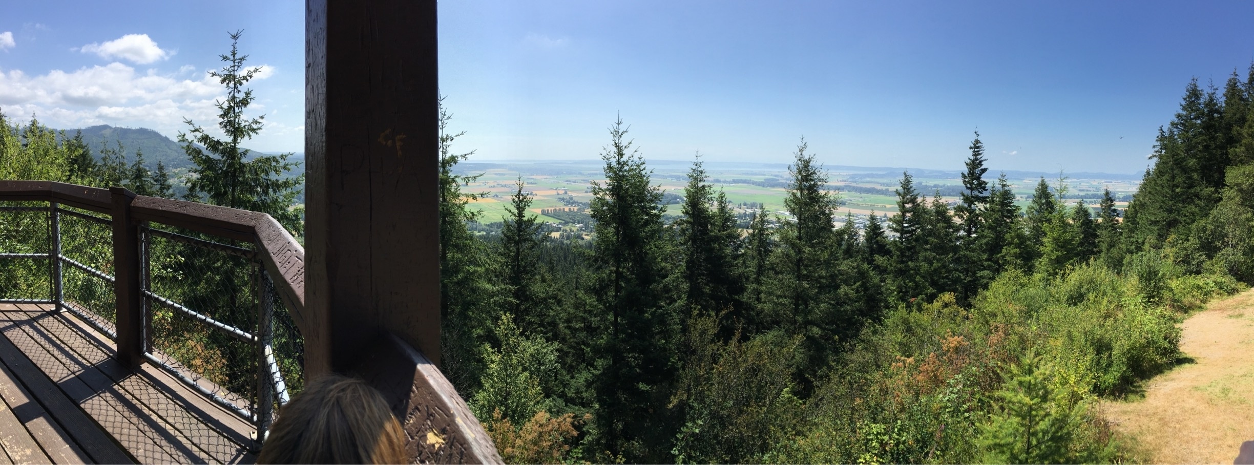 Panoramic of Little Mountain view point over Skagit Valley. Absolutely beautiful 🙏🏼☀️