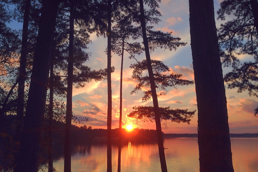 So thankful to have stumbled upon this Mississippi #sunset. #travel #photography