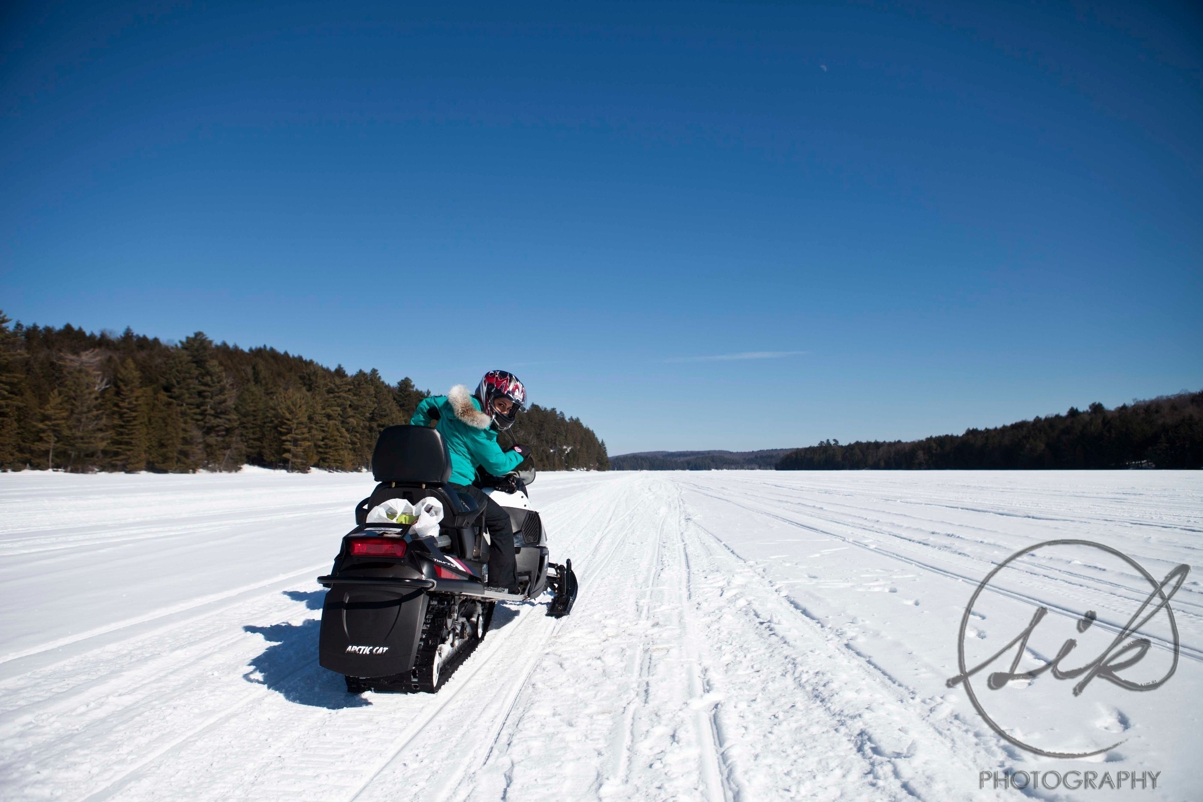 With more than 80 000 acres of forest, 50 lakes and 300 km of scenic trails, Haliburton Forest is one of the top snowmobiling destinations in North America. #snow #ontario #adventure #snowmobiling #canada #winter