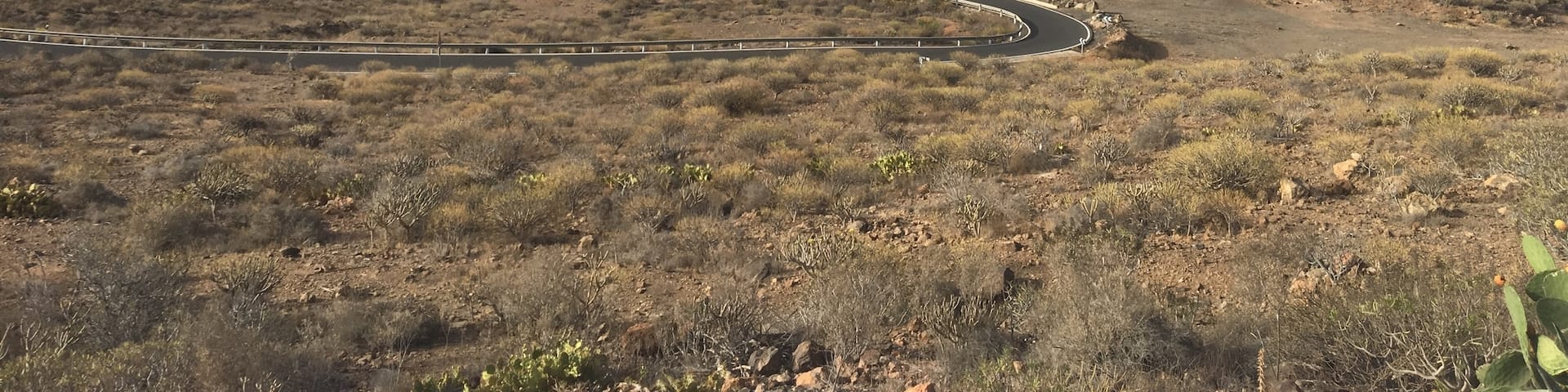 High mountains and curvy roads in Gran Canaria. Very impressing to see the beautiful landscape away from beach and tourism