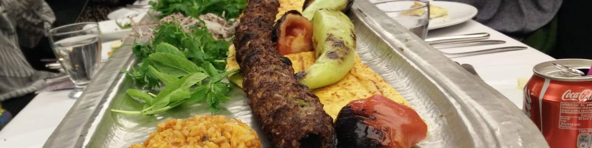 I went to Istanbul for a company meeting and we ate at this traditional Mediterranean restaurant that served the longest, crunchiest, and yummiest kebab. It's fall of the bone #delicious The bread at the bottom of the meat seeped up all the juice which made it 10x tastier.
http://forweownthesky.tumblr.com/post/109825737245/what-i-ate-in-istanbul
#FoodieFinds