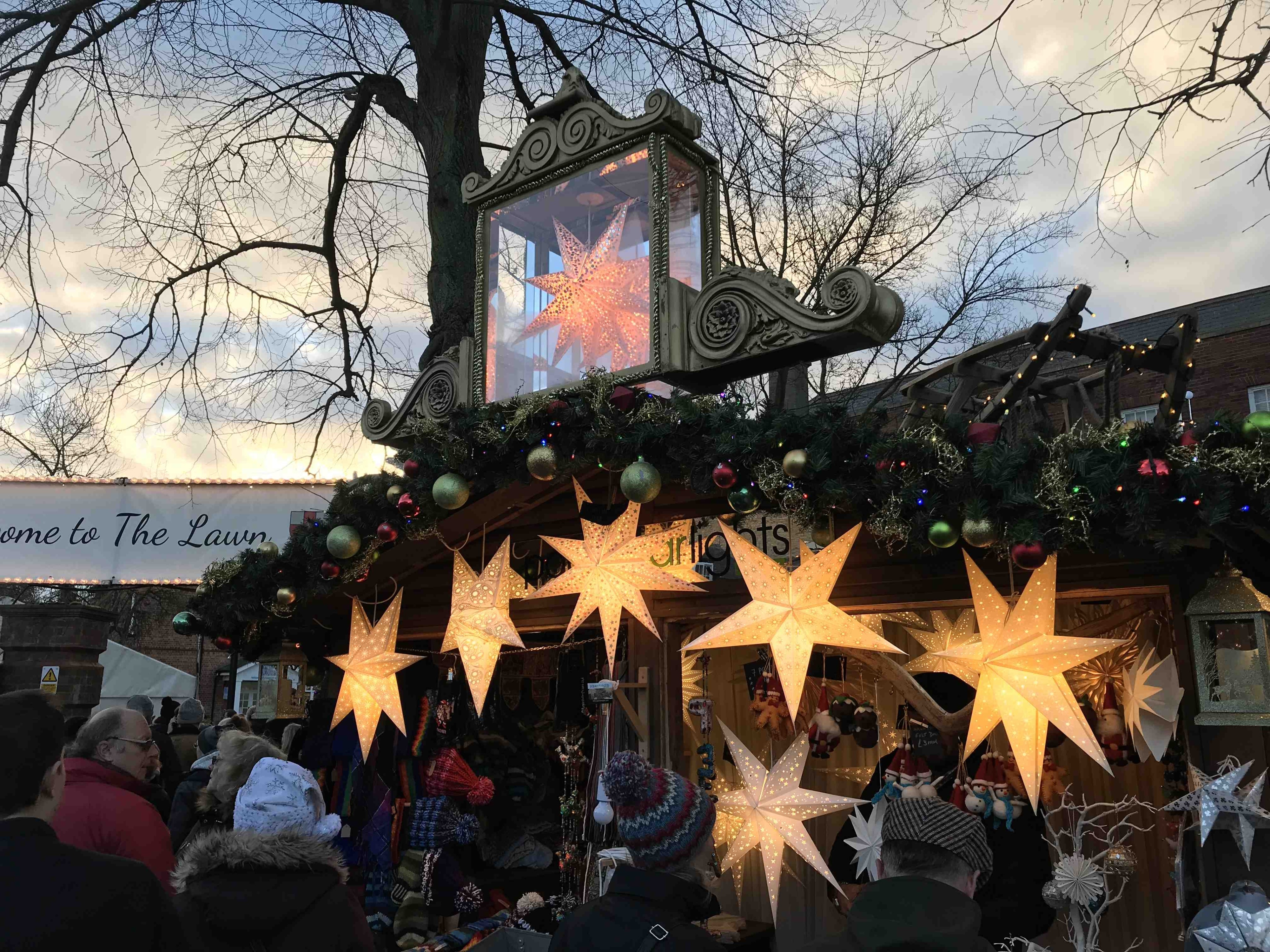 Starlights stall at the Lincoln Christmas market 2018