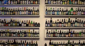 Wall of beer bottles - Mission Pizza and Pub - Fremont, CA