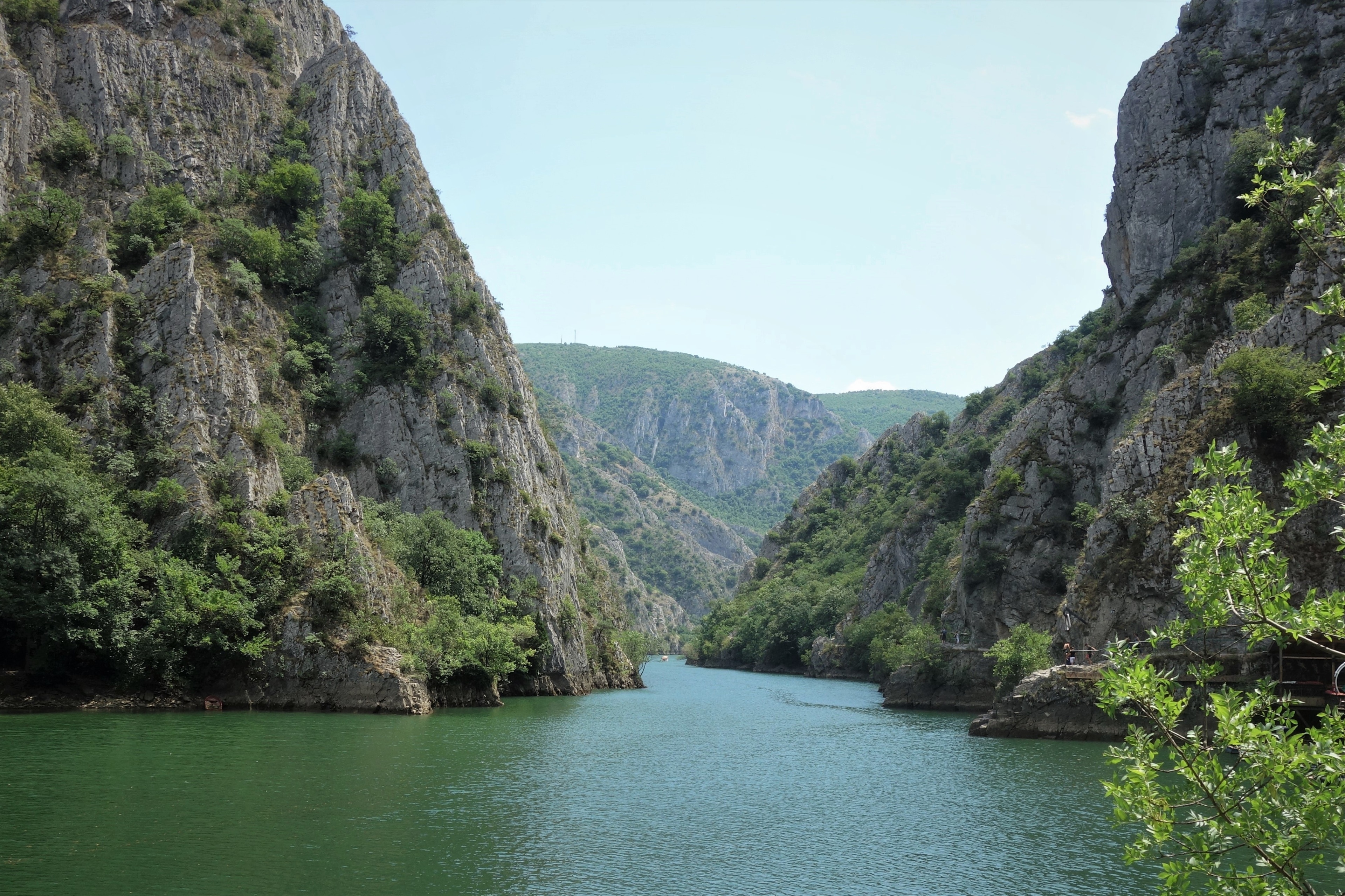 The Matka Canyon, a gorge in which a rich complex of mediaeval building survives, including churches, monasteries and remnants of a fortress (the mediaeval town of Matka). The canyon is open for kayaking.
