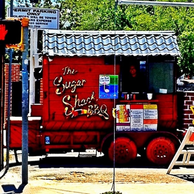 Eclectic shops and vibrant atmosphere on The Drag near UT campus in Austin, Texas.