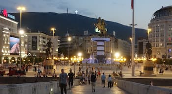 Macedonia Square with the statue of Alexander the Great. On the background you see the