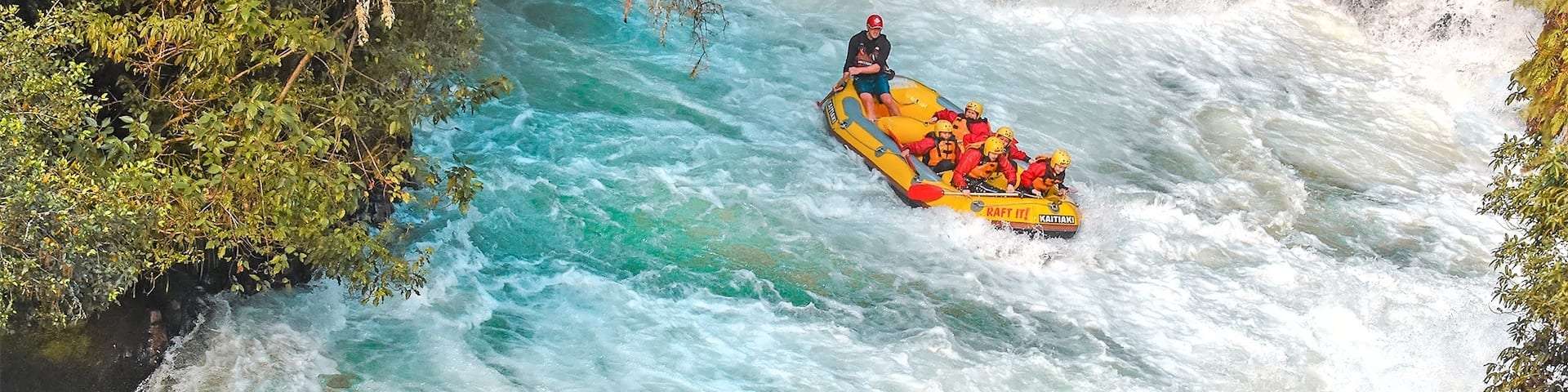 New Zealand is all about adventure — so for one of my first adrenaline-pumping activities, I did white water rafting on the world’s HIGHEST commercially rafted waterfall with Kaitiaki Adventures! 
I was incredibly nervous at first because the rapids were strong, but in the end it became extremely fun! We basically went through Kaituna River, over 14 rapids and 3 waterfalls which includes the 7meter Tutea Falls (thee said highest commercially rafted waterfall in the whole world!) This is definitely a MUST for you to do when in New Zealand!