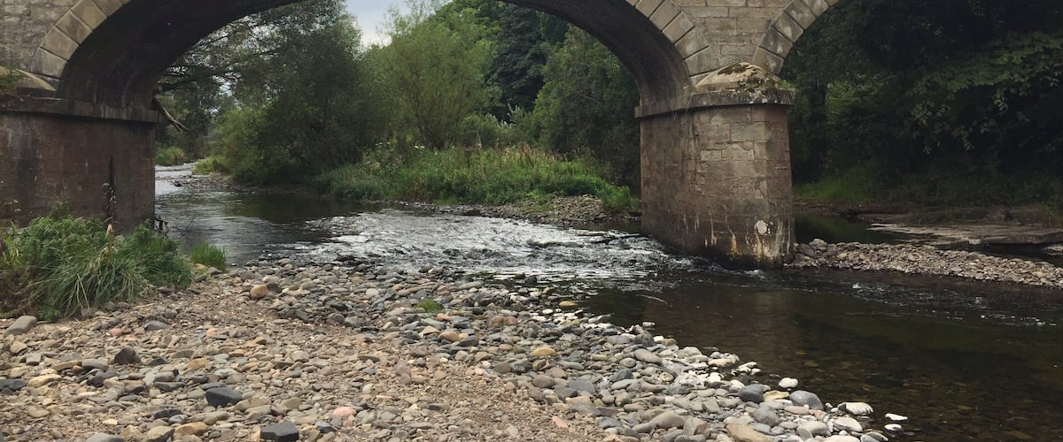 The Whiteadder river, which runs by Edrom Village in the Scottish boarders. It's a great place for the family to check out and have a picnic.